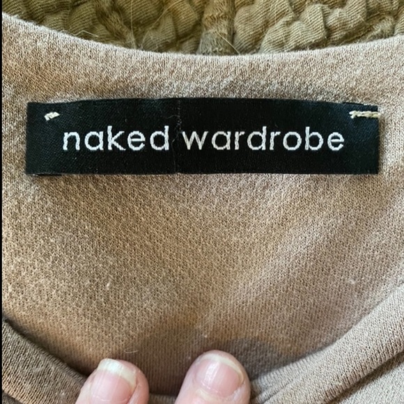 Naked Wardrobe Come Around Thong Bodysuit - Taupe - Picture 8 of 9